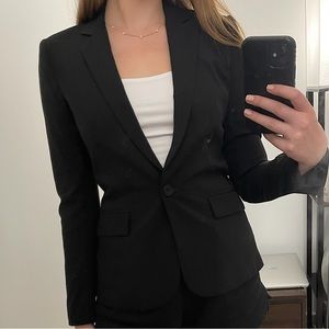 Black Wool Theory Blazer